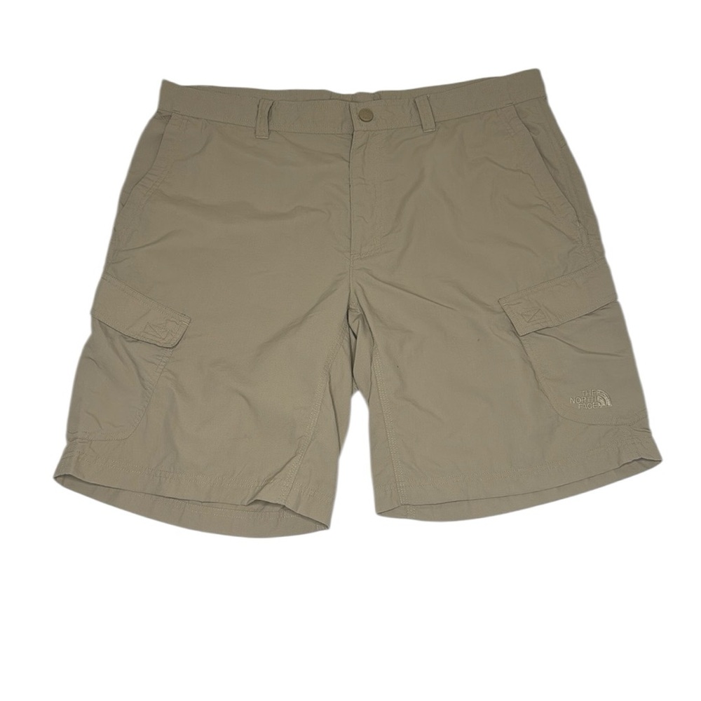 The North Face Nylon Khaki Cargo Shorts Hiking Fishing Outdoors Size 38